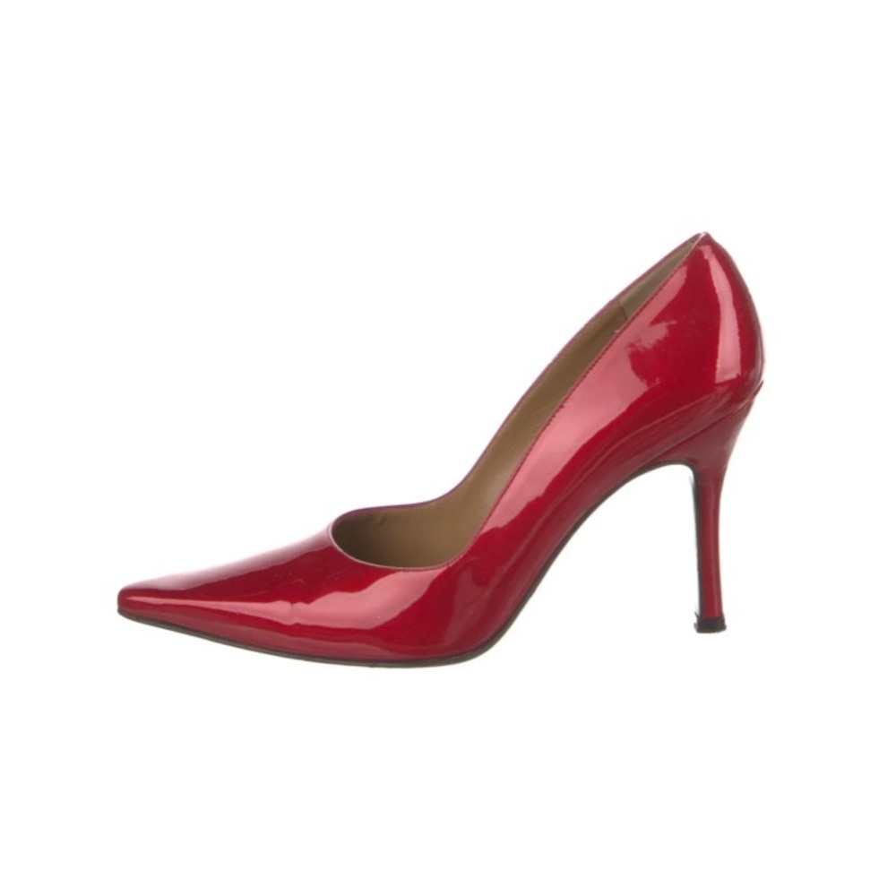 Stuart Weitzman Red Patent Leather Pumps Extreme Point